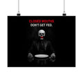 Closed Mouths - Dark Humor Wall Art | Matte Poster (Landscape)