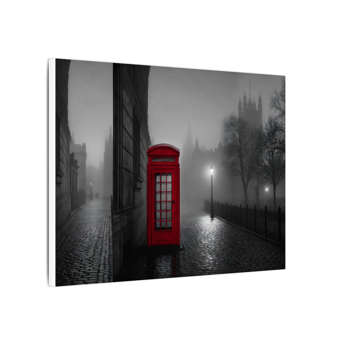 The Red Booth - Unique Office Art | Canvas (Landscape)