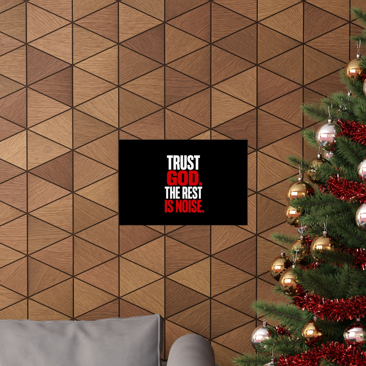 Trust God - Christian Wall Art | Matte Poster (Landscape)