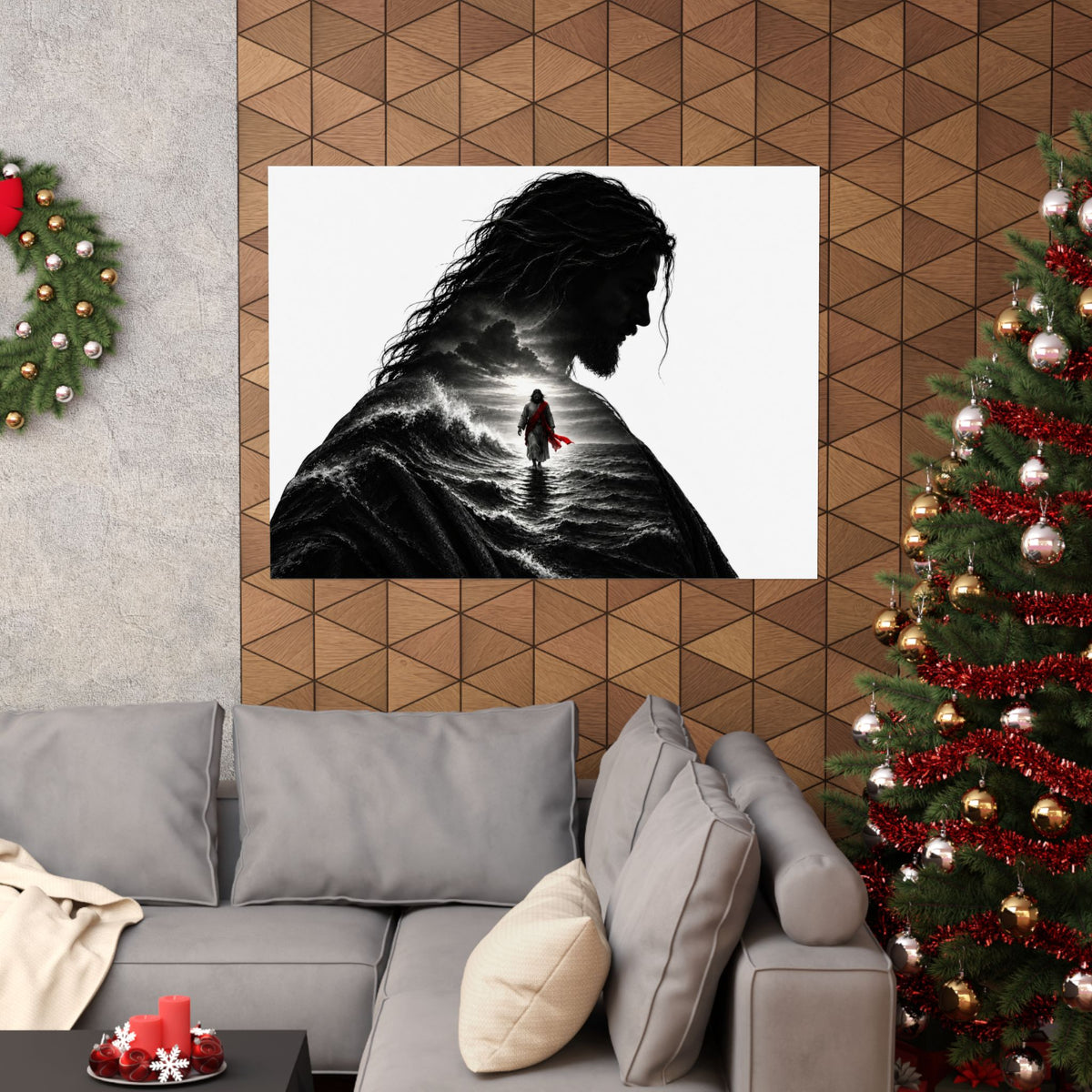 Walk on Water - Christian Wall Art | Matte Poster (Landscape)