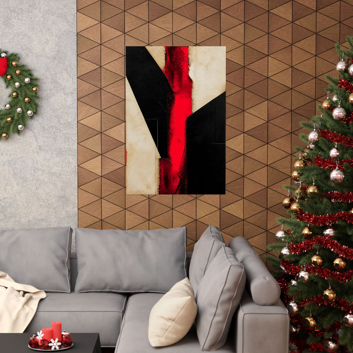 Controlled Fire - Red Wall Decor | Matte Poster