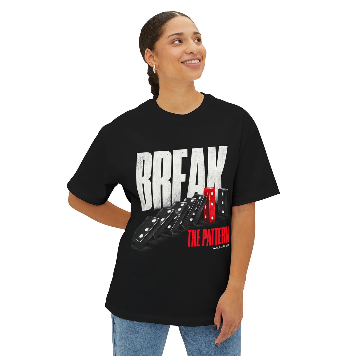 Break the Pattern | Heavyweight Tee (Front + Back)