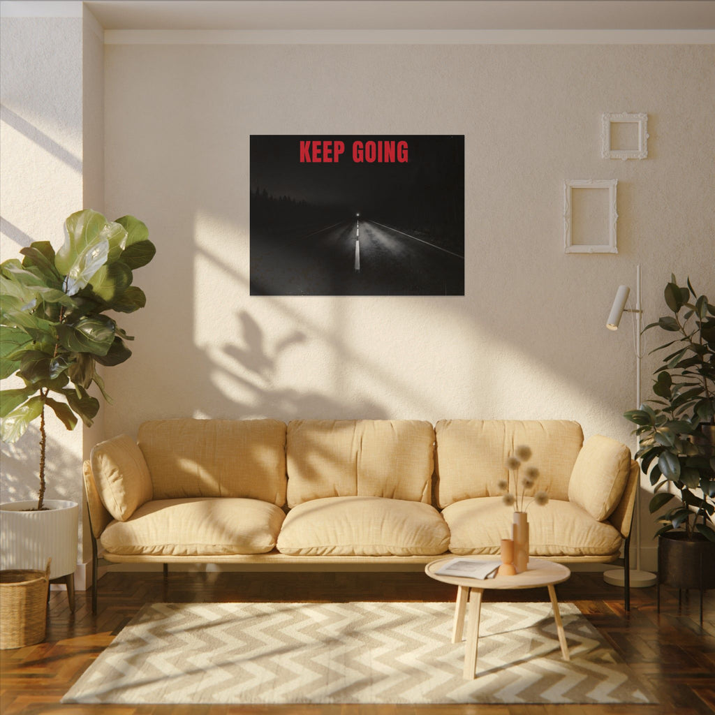 The Extra Mile - Night Road Wall Art | Canvas (Landscape)