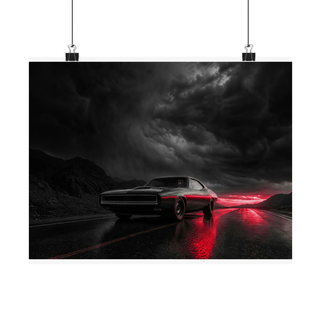 Desert Muscle - Muscle Car Wall Art | Matte Poster (Landscape)