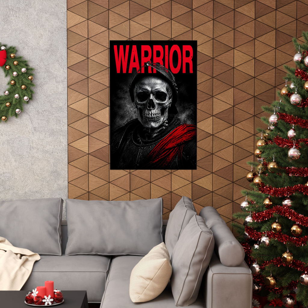 Warrior - Skull Painting | Matte Poster