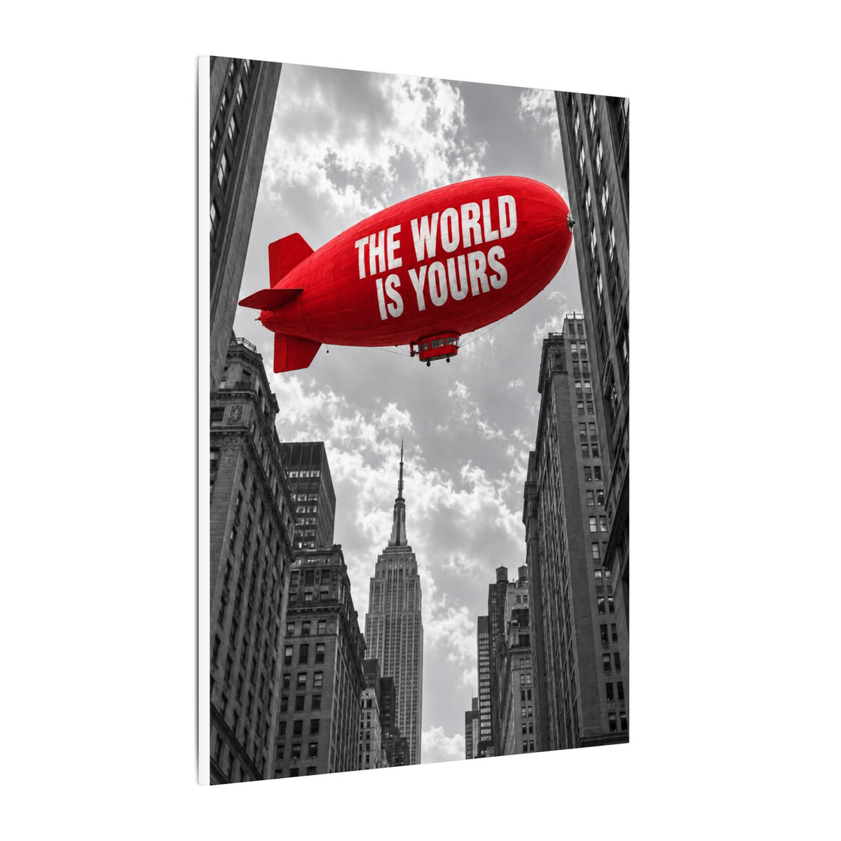 The World Is Yours Blimp - Office Wall Art | Canvas