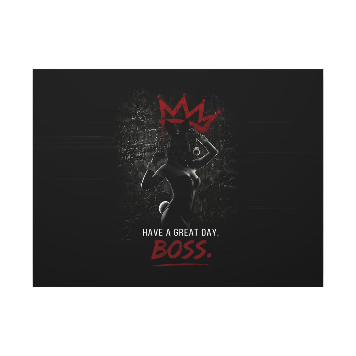 Great Day, Boss - Dark Humor Wall Art | Canvas (Landscape)