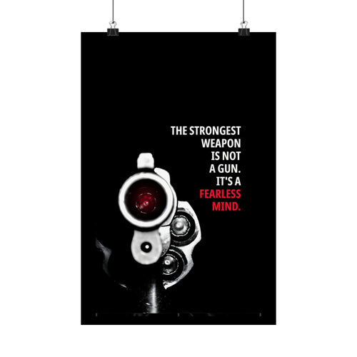 A Fearless Mind - Mindset Wall Art | Matte Poster