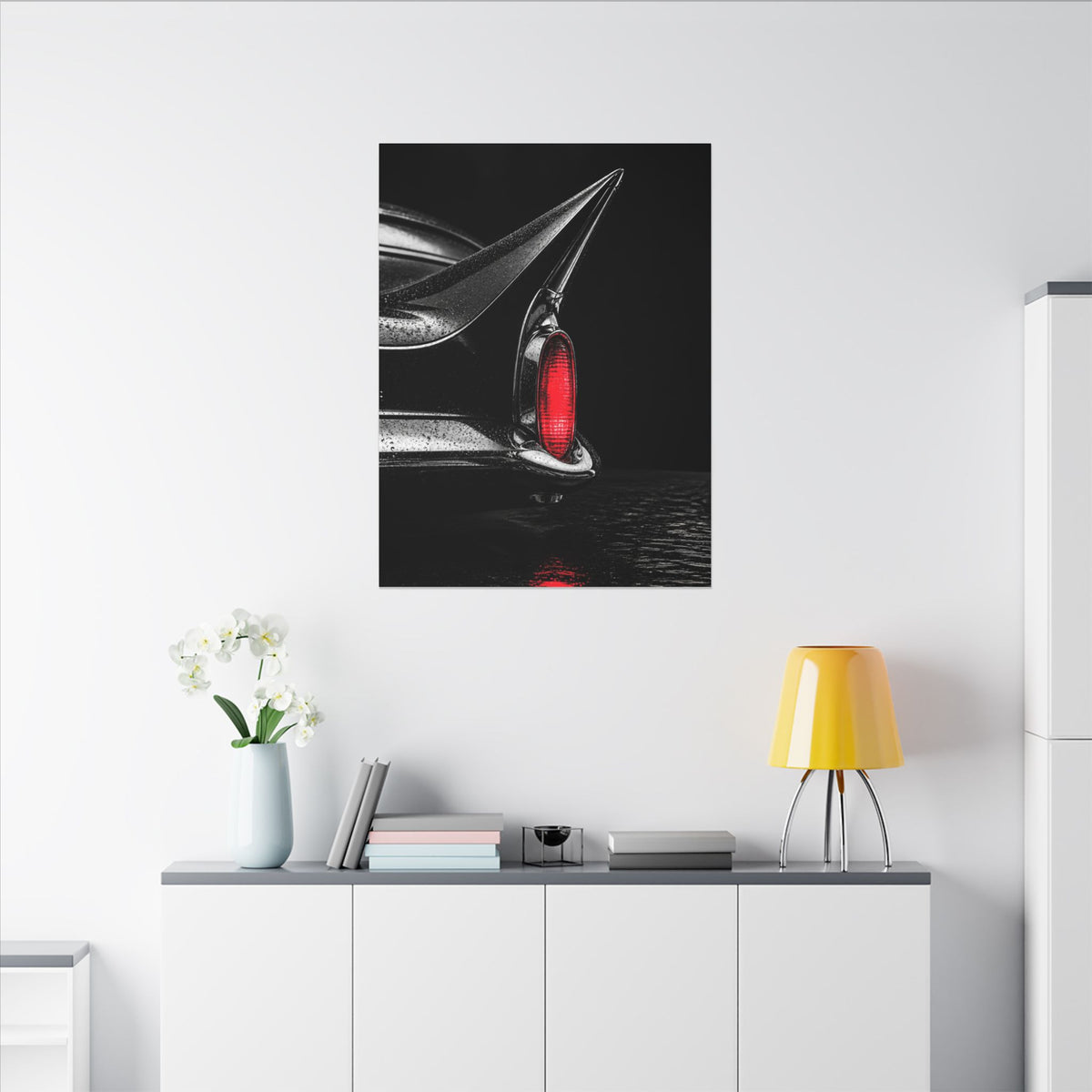 Ruby Tail - Classic Car Wall Art | Canvas