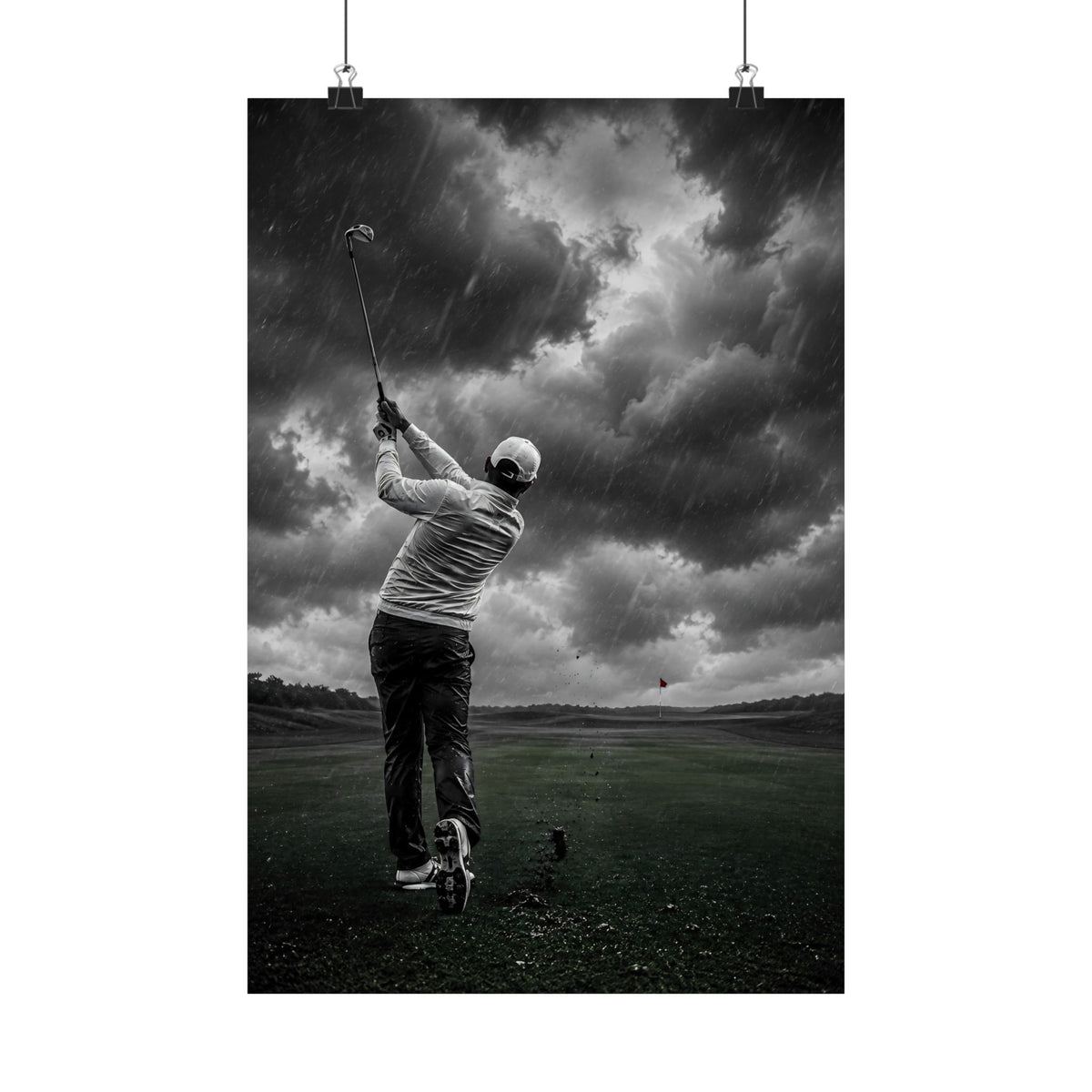 Storm Round - Golf Wall Art | Matte Poster