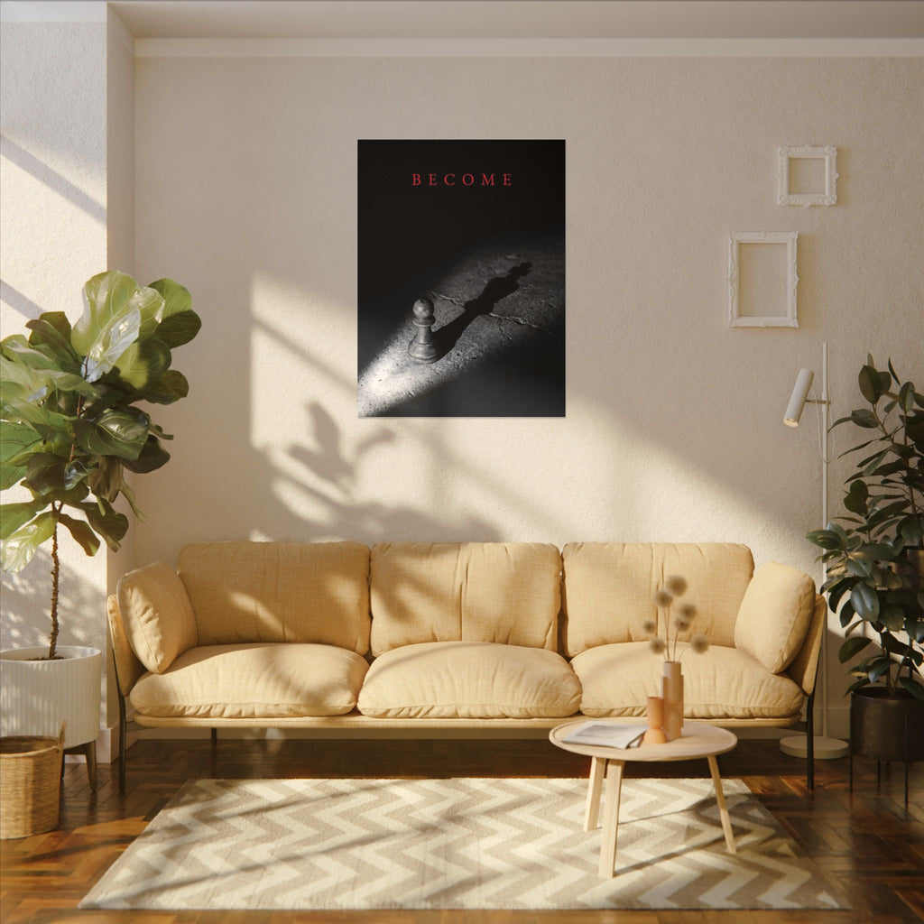 Become - Chess King Shadow Wall Art | Canvas
