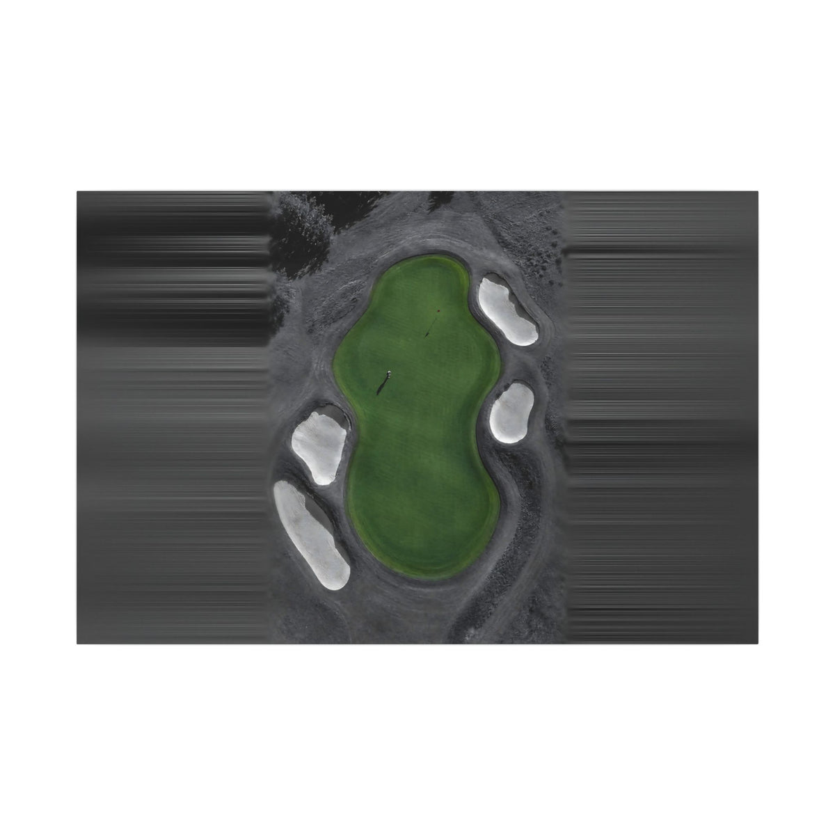 Aerial Solitude - Golf Course Wall Art | Canvas (Landscape)