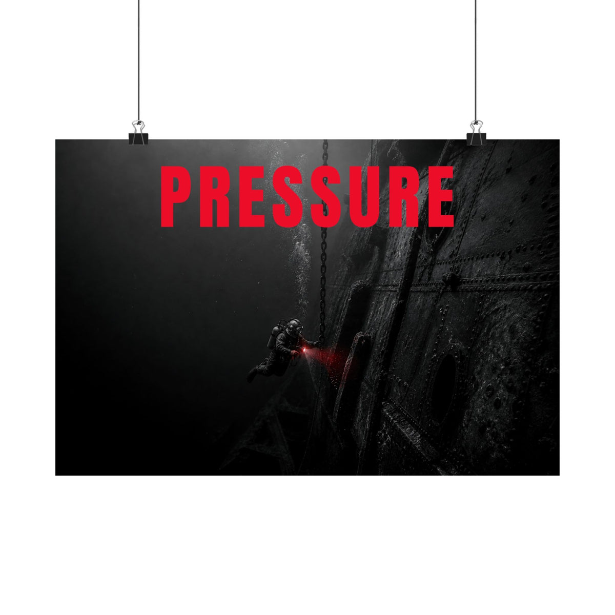 Control the Pressure - Gym Wall Art | Matte Poster (Landscape)