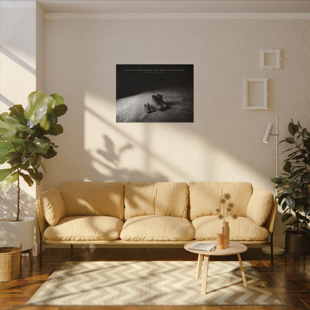 Integrity Is Doing the Right Thing When No One Is Watching - Wall Art | Canvas (Landscape)