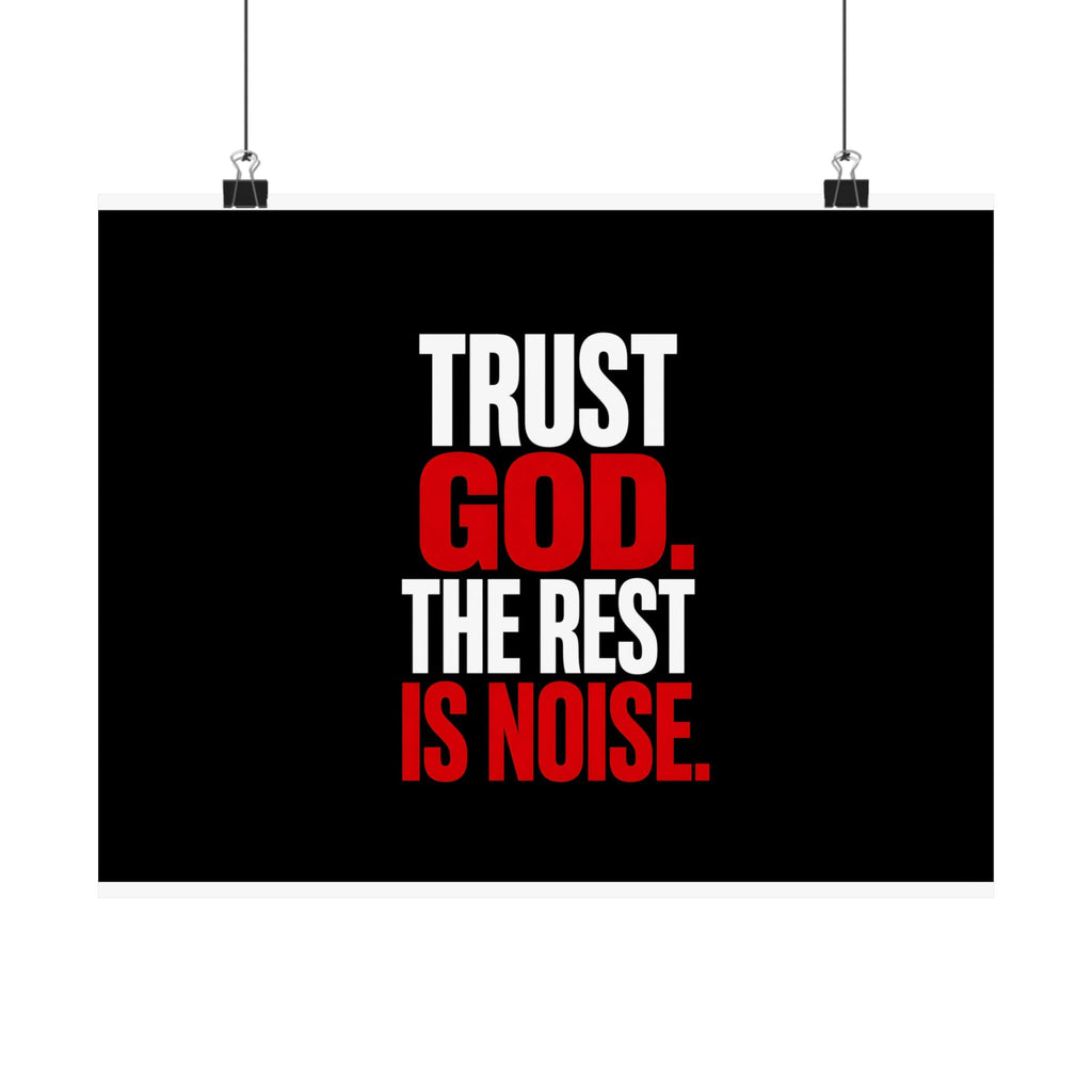 Trust God - Christian Wall Art | Matte Poster (Landscape)