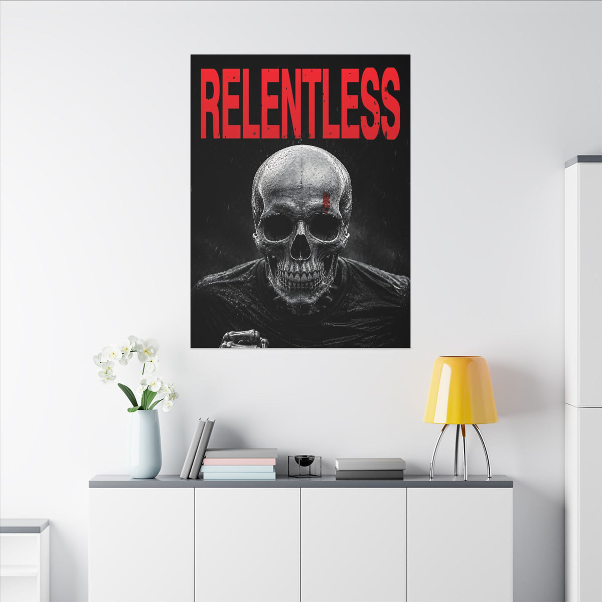 Relentless - Skull Wall Art | Canvas