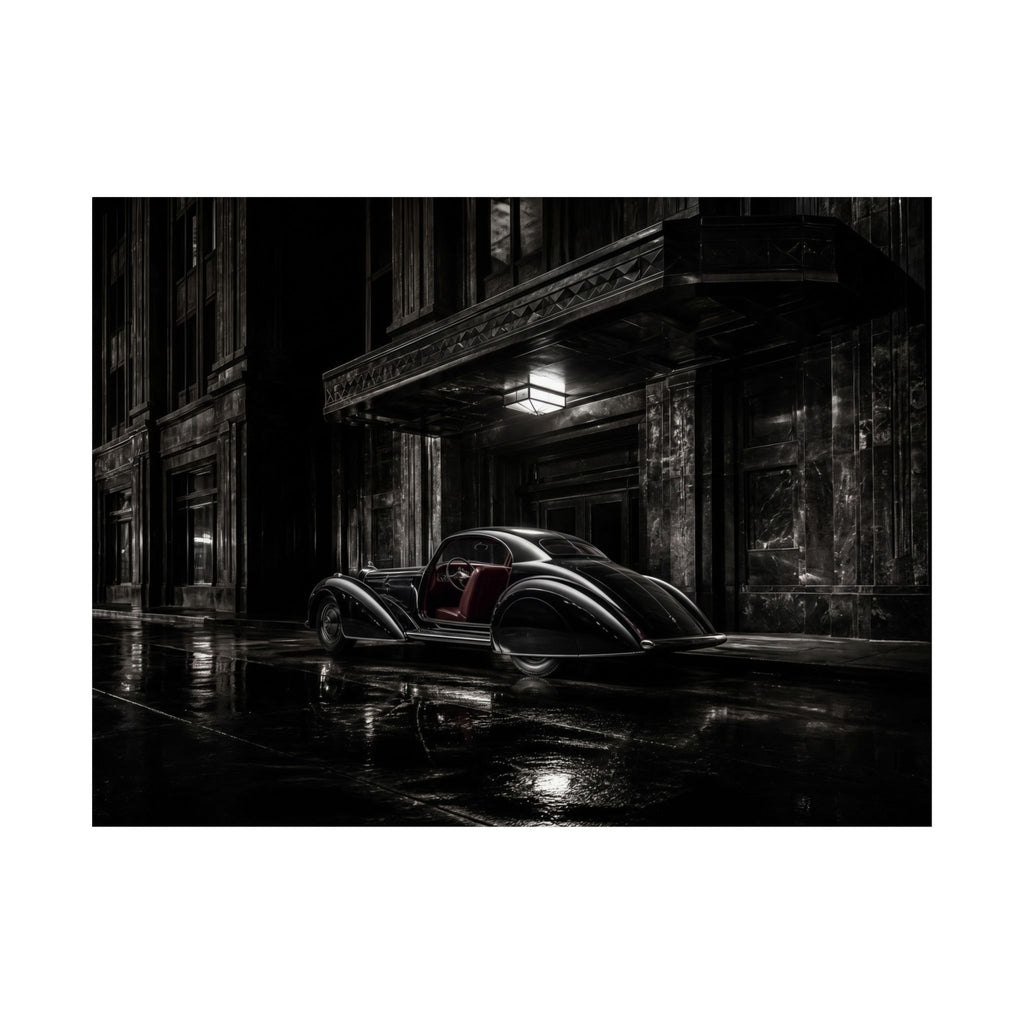 Art Deco Coupe - Art Deco Car Wall Art | Matte Poster (Landscape)