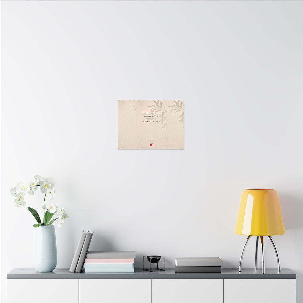 Trust in the Lord - Proverbs 3:5 Bible Verse Wall Art | Canvas (Landscape)