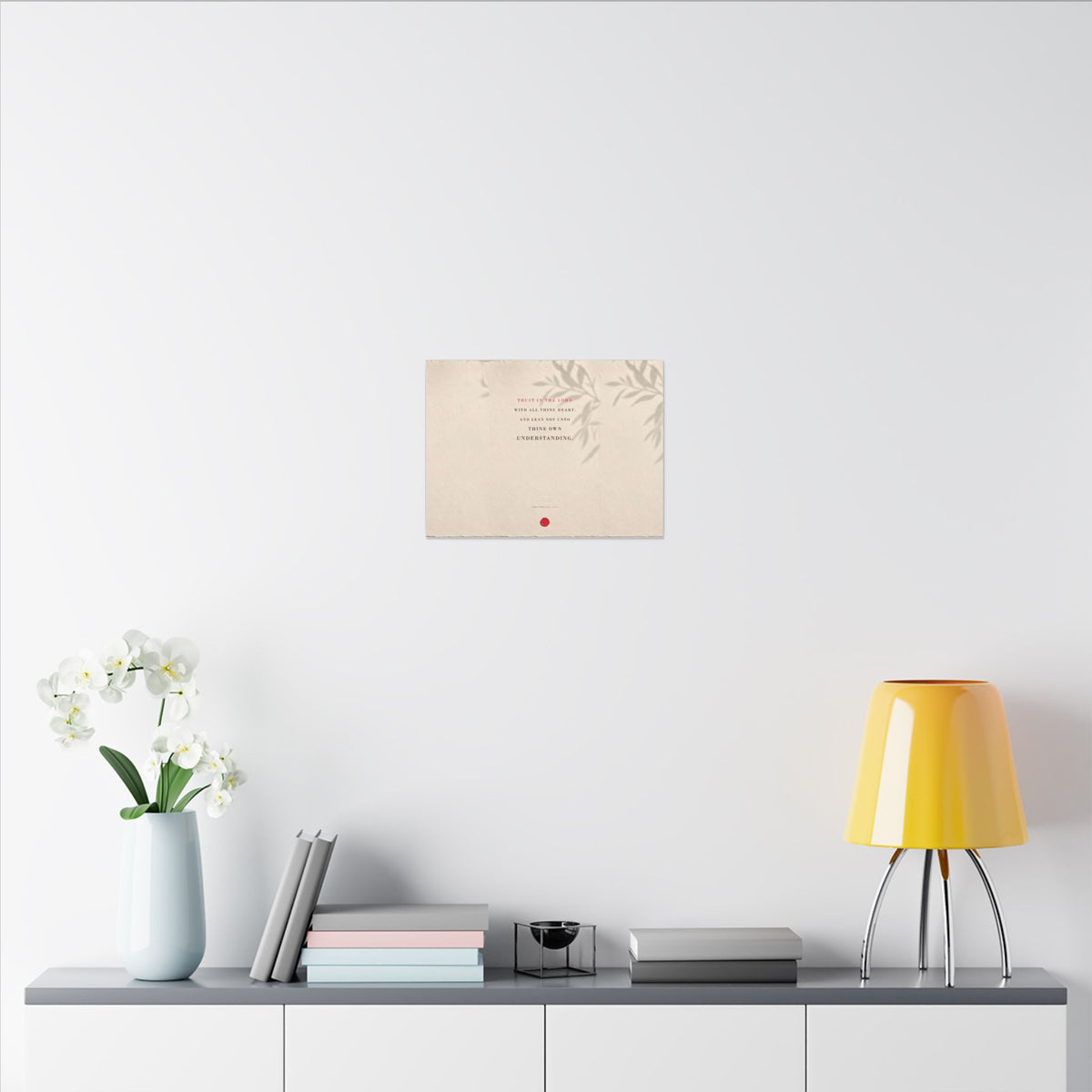 Trust in the Lord - Proverbs 3:5 Bible Verse Wall Art | Canvas (Landscape)