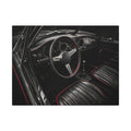 Red Stitch Cockpit - Classic Car Interior Wall Art | Canvas (Landscape)