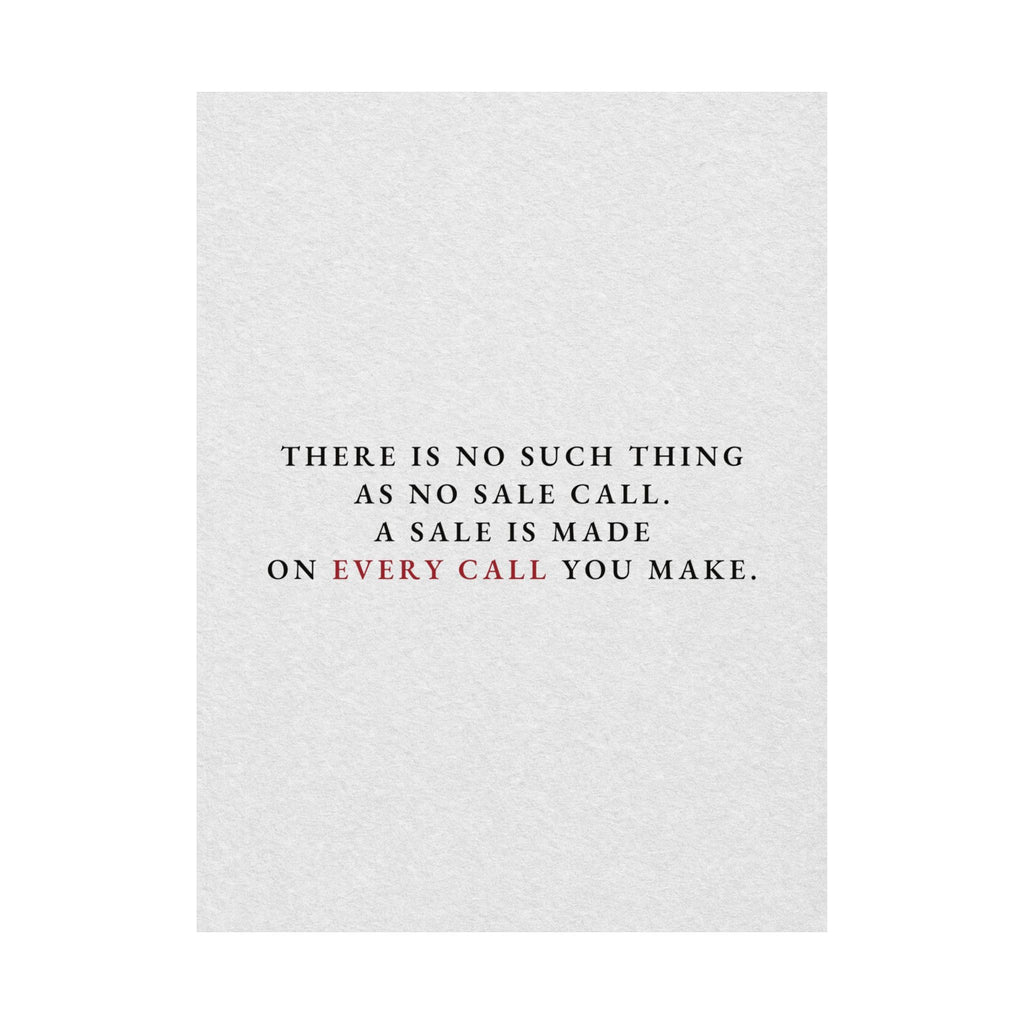 A Sale on Every Call - Office Wall Art Quotes | Matte Poster