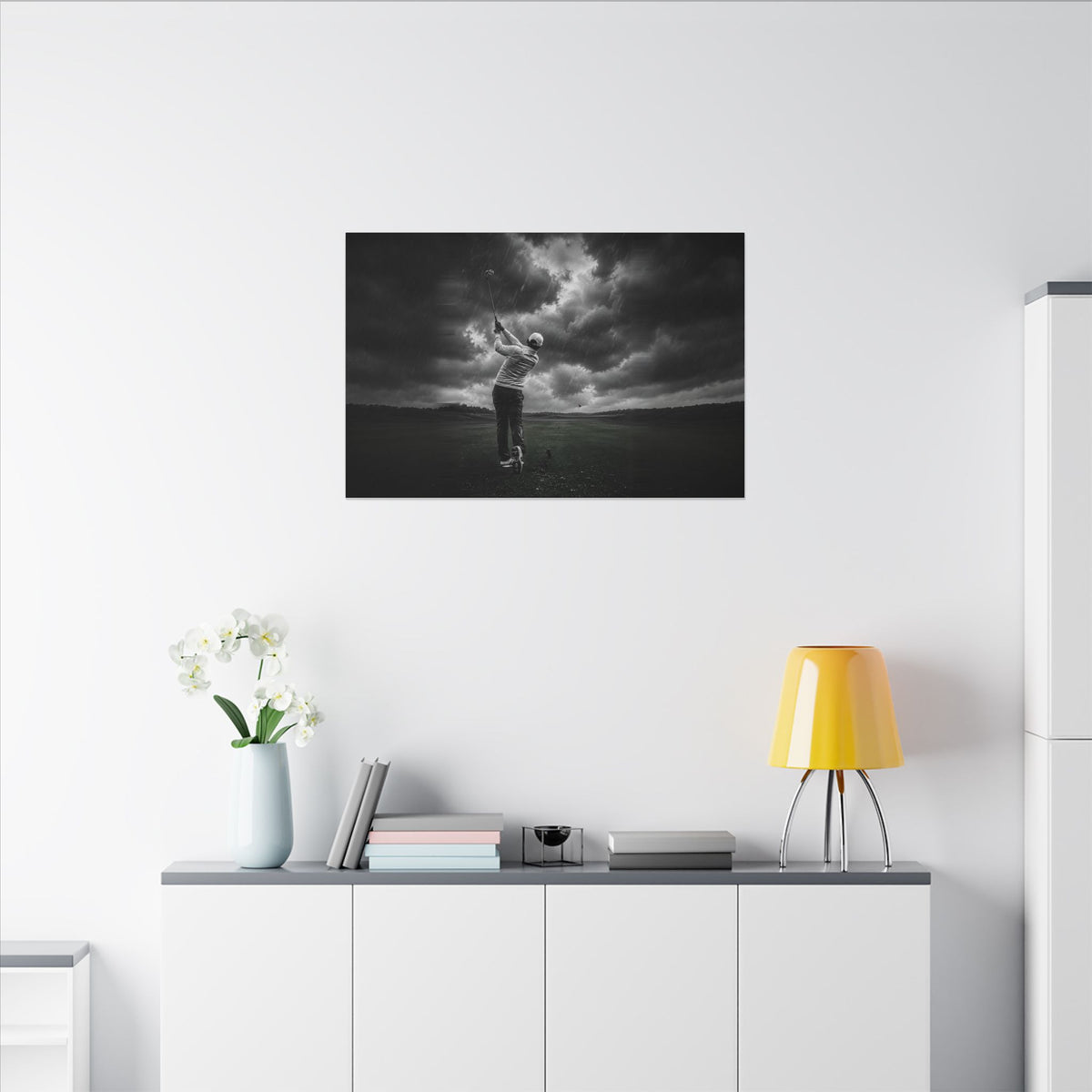 Storm Round - Golf Wall Art | Canvas (Landscape)