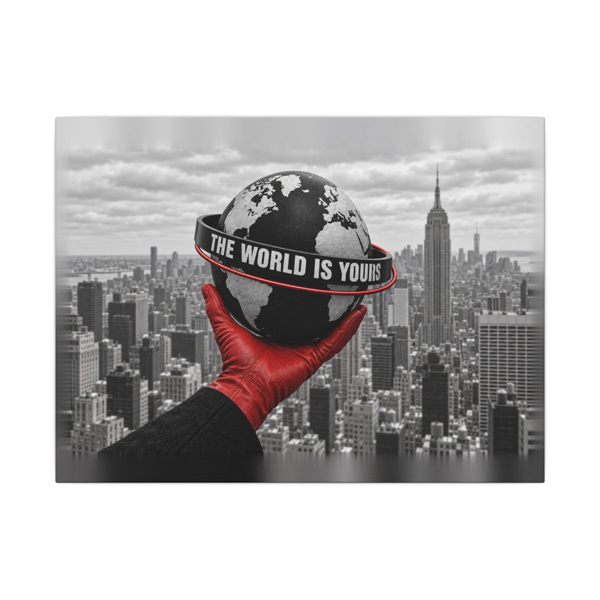 The World Is Yours - Money Wall Art | Canvas (Landscape)