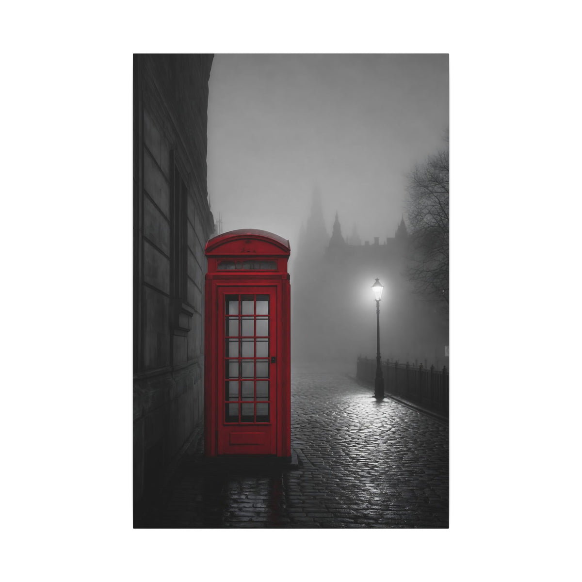 The Red Booth - Unique Office Art | Canvas