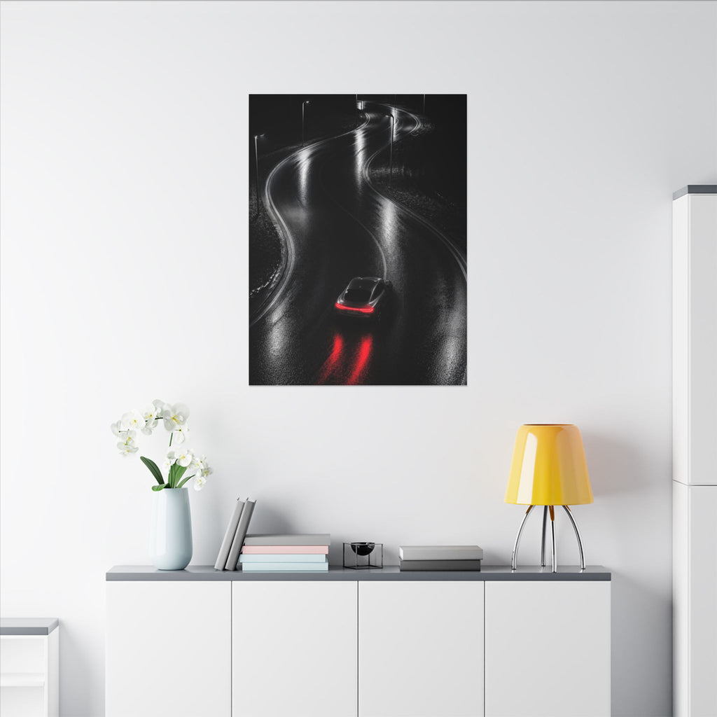 The Racing Line - Night Driving Wall Art | Canvas