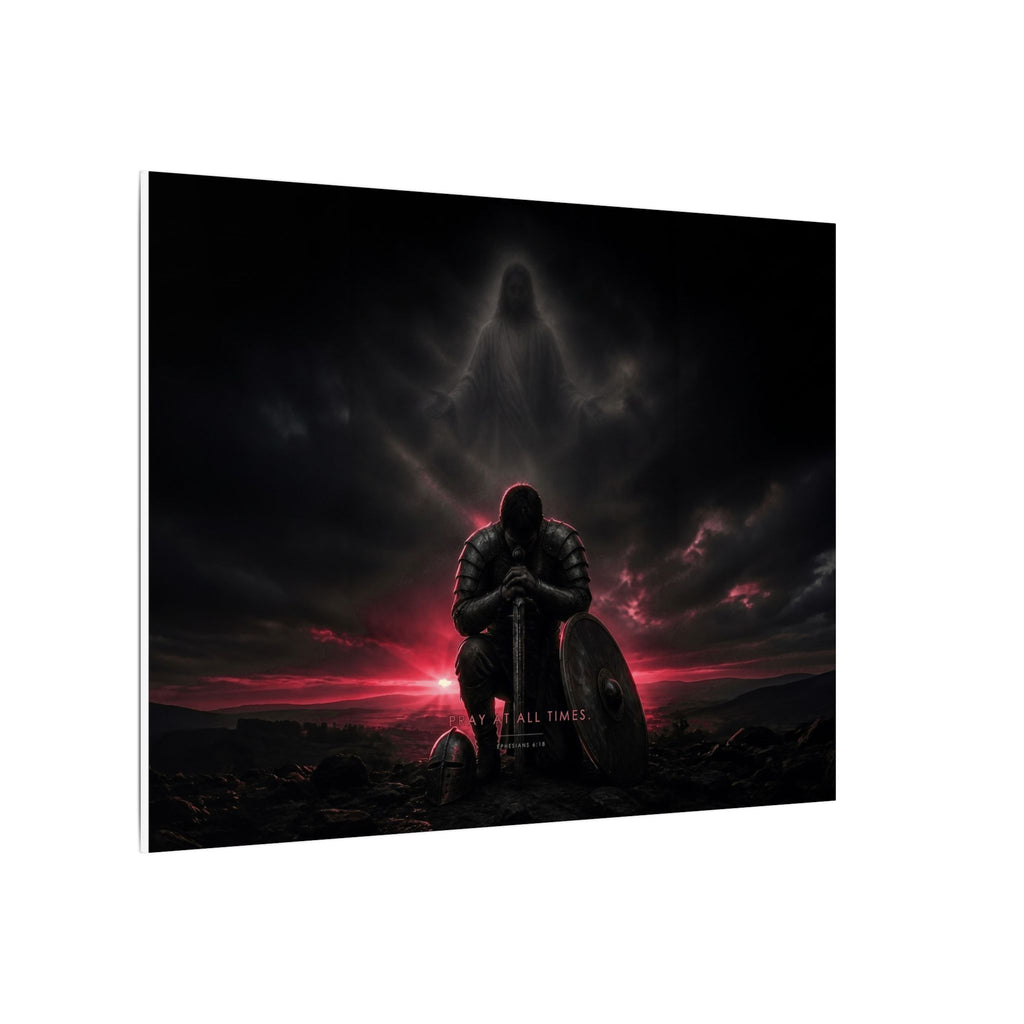 Pray, Then Stand - Armor of God Wall Art | Canvas (Landscape)