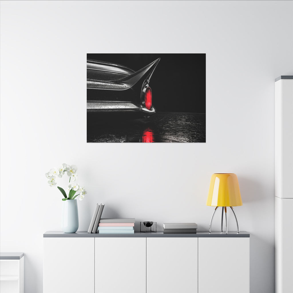 Ruby Tail - Classic Car Wall Art | Canvas (Landscape)