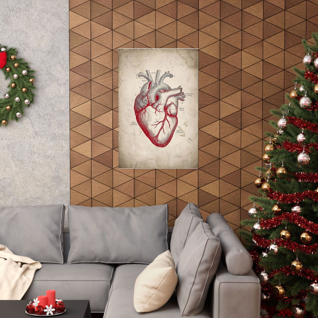 The Anatomical Heart - Wall Art For Doctor Office | Matte Poster
