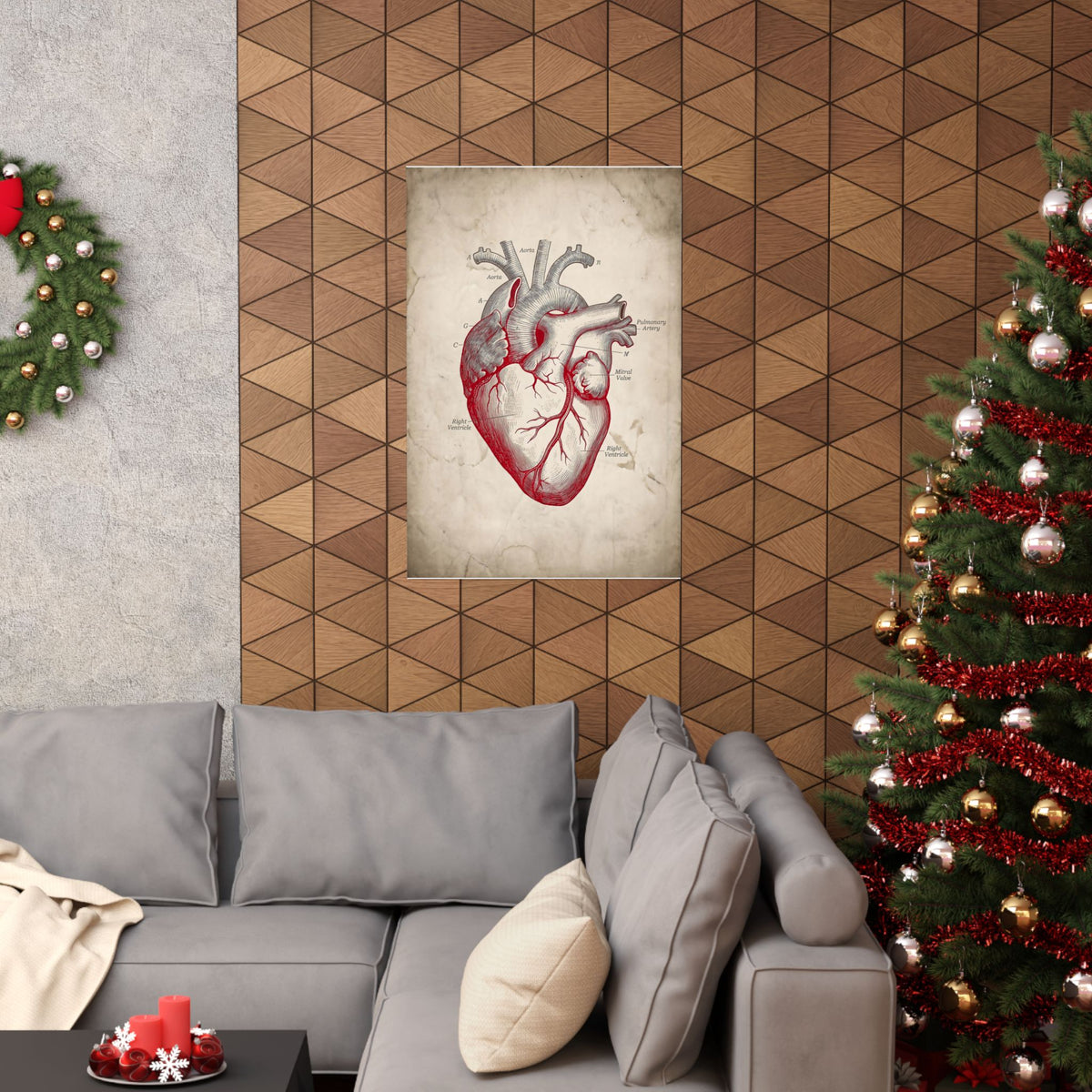 The Anatomical Heart - Wall Art For Doctor Office | Matte Poster