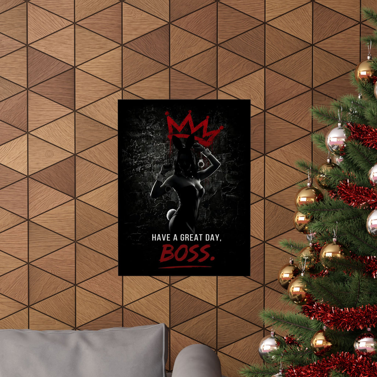 Great Day, Boss - Dark Humor Wall Art | Matte Poster