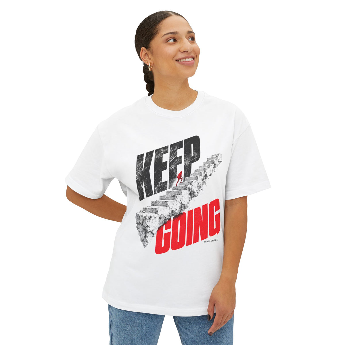 Keep Going | Heavyweight Tee (Front + Back)