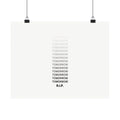 RIP Tomorrow White - Motivational Typography Poster | Matte Poster (Landscape)