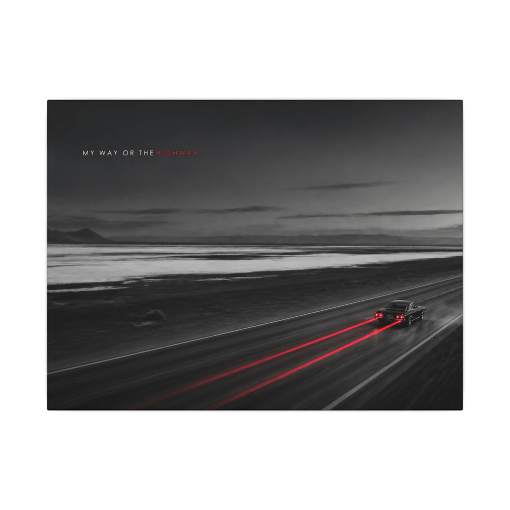 My Way or the Highway - Car Wall Art | Canvas (Landscape)