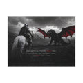 There Be Dragons - Man Cave Decor | Canvas (Landscape)