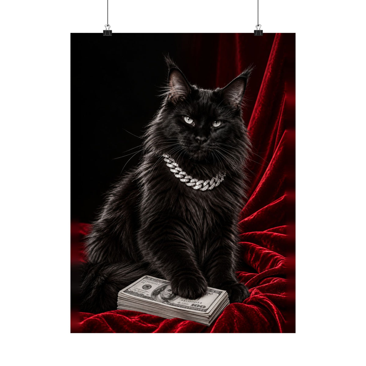 Cat Cash - Meme Wall Art | Matte Poster