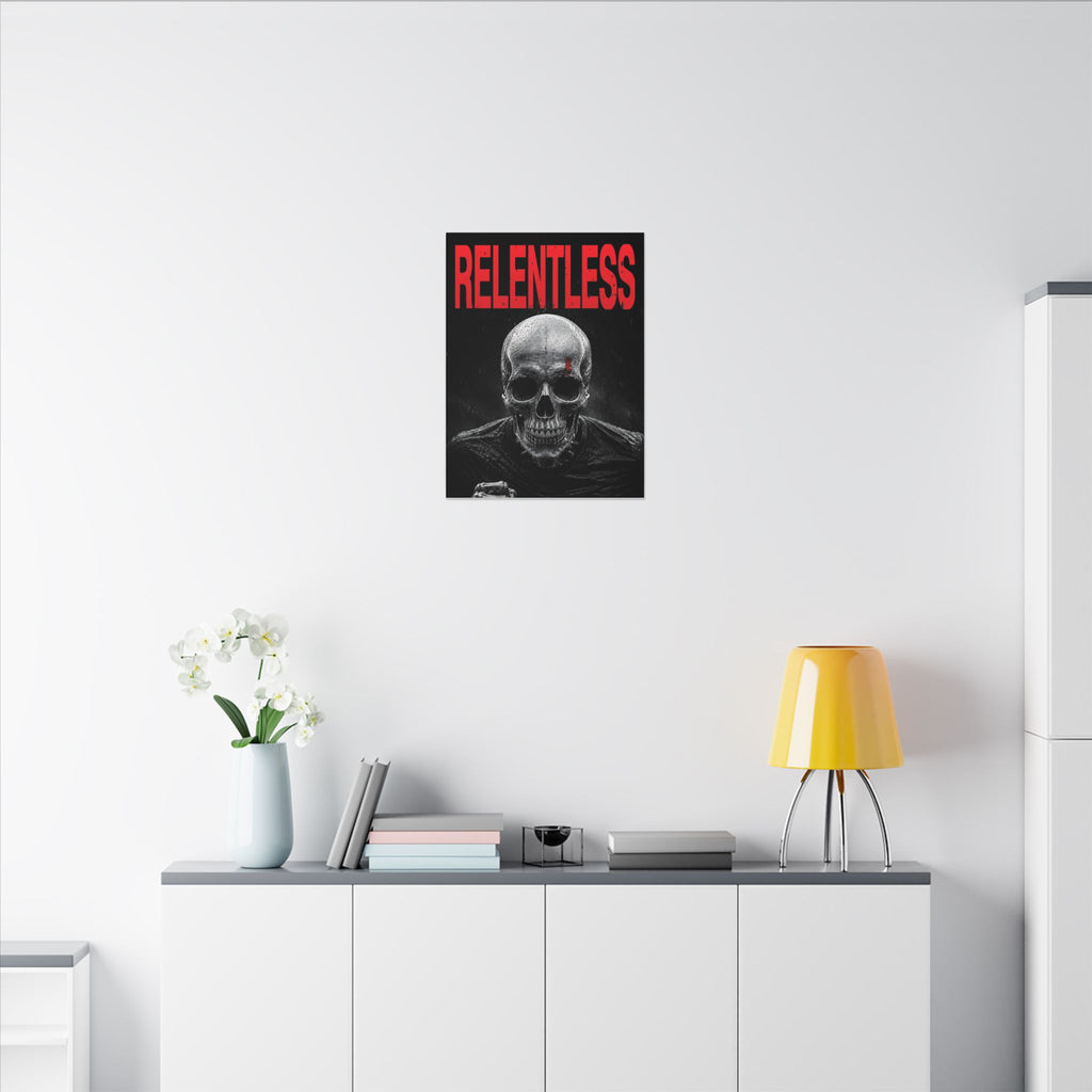 Relentless - Skull Wall Art | Canvas