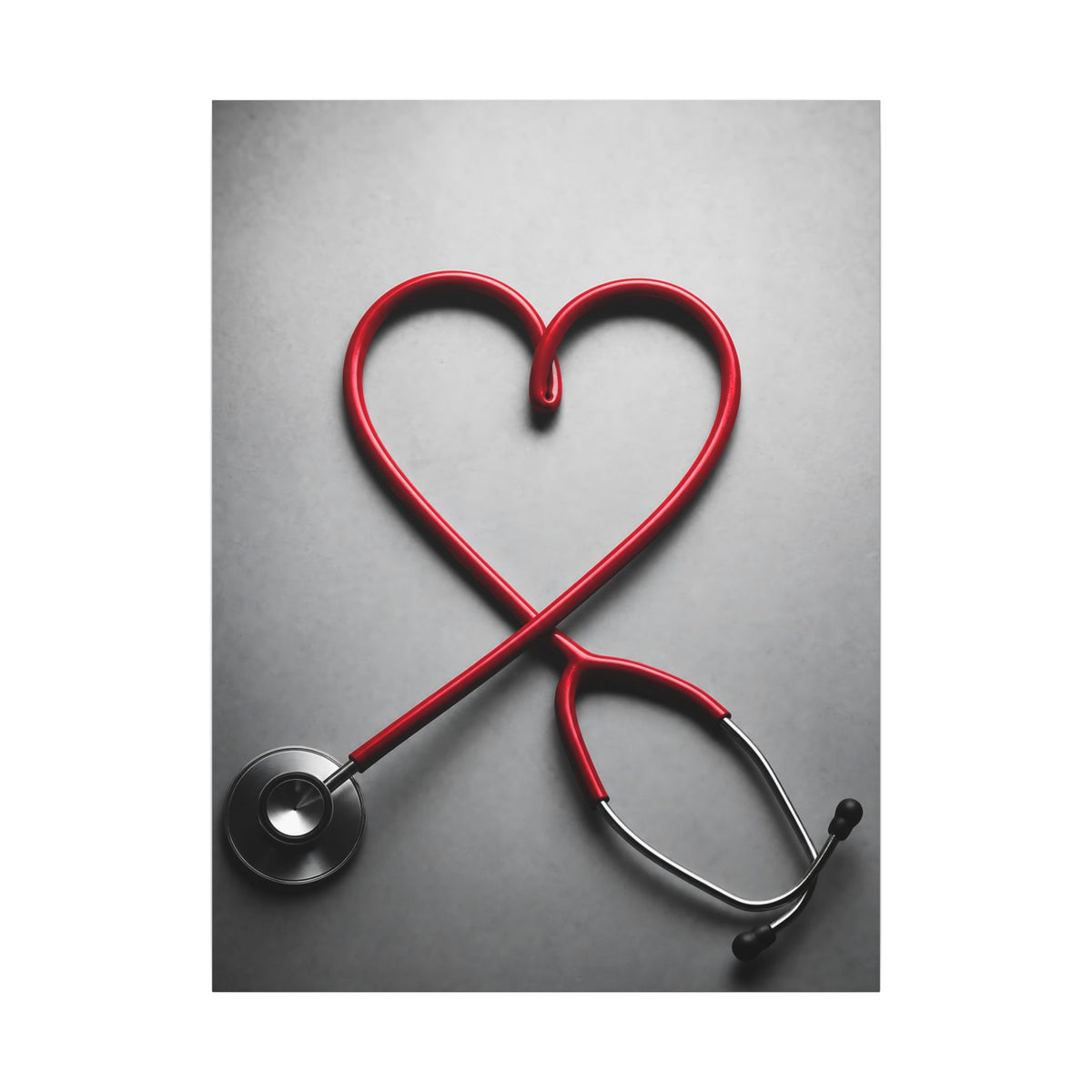 The Stethoscope Heart - Doctor's Office Wall Art | Canvas