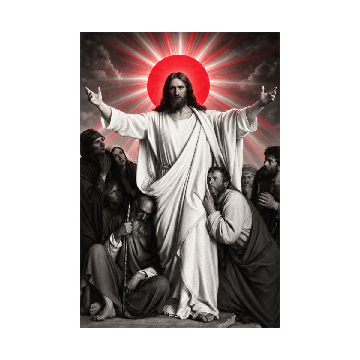 Christ and the Disciples - Christian Wall Art | Matte Poster