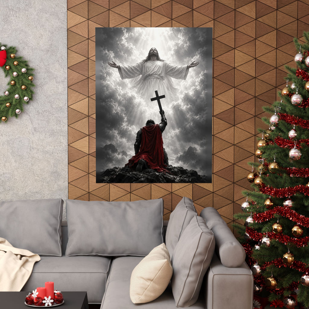 Jesus and the Warrior - Christian Wall Art | Matte Poster