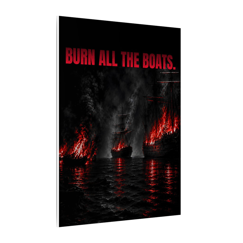 Burn All the Boats - Nautical Wall Art | Canvas