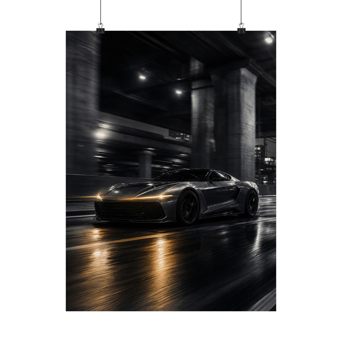 After Dark - Supercar Wall Art | Matte Poster
