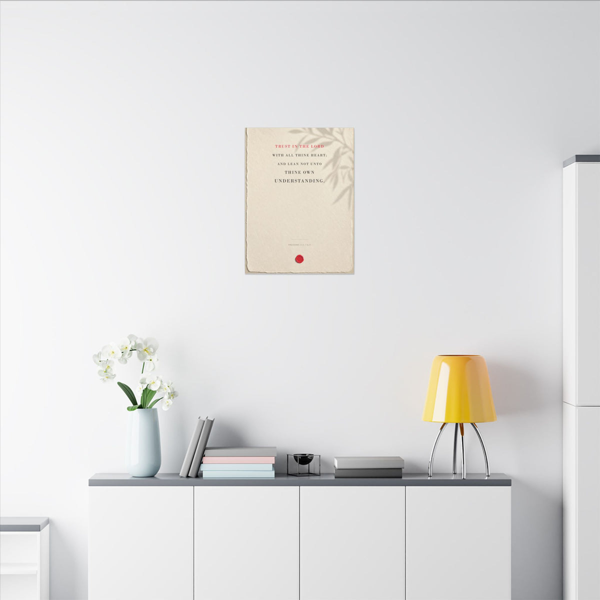 Trust in the Lord - Proverbs 3:5 Bible Verse Wall Art | Canvas