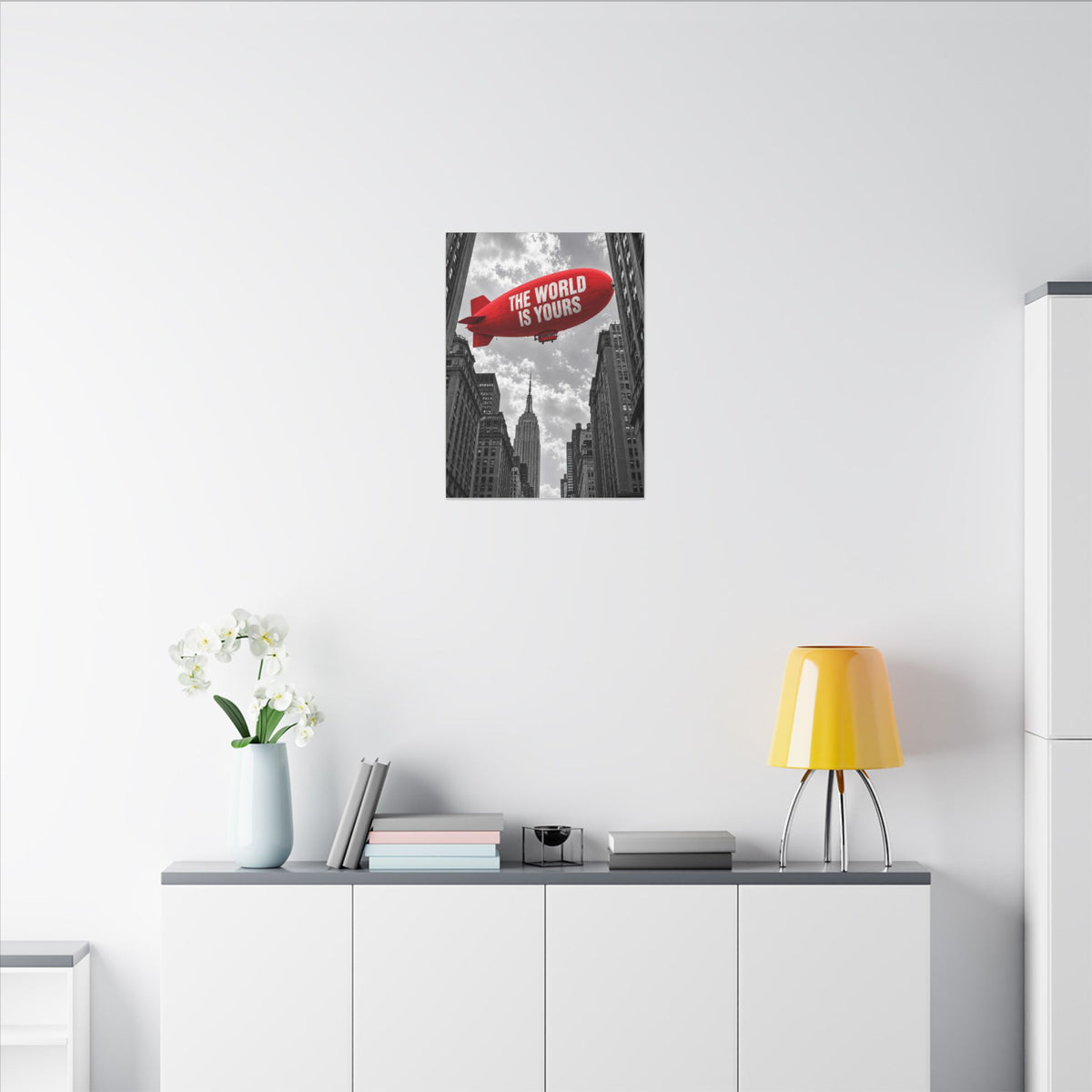 The World Is Yours Blimp - Office Wall Art | Canvas