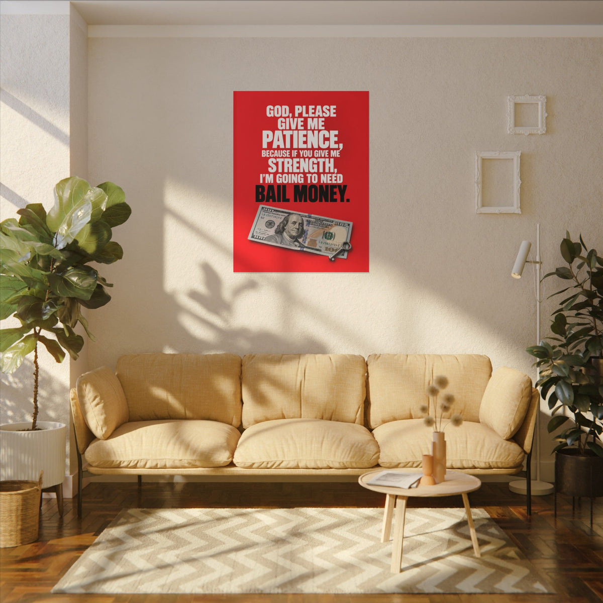 Bail Money - Meme Wall Art | Canvas