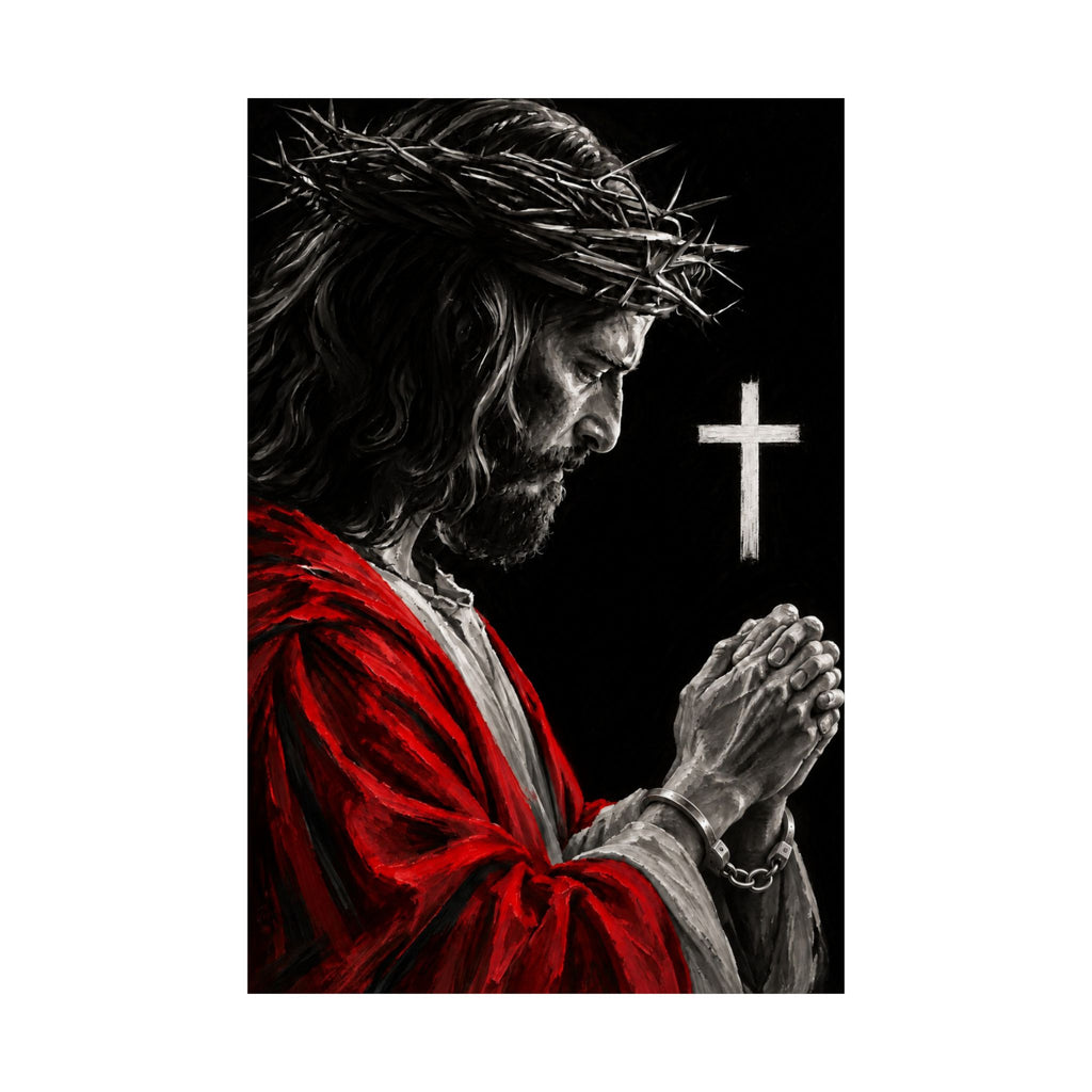 Praying Jesus - Christian Wall Art | Matte Poster