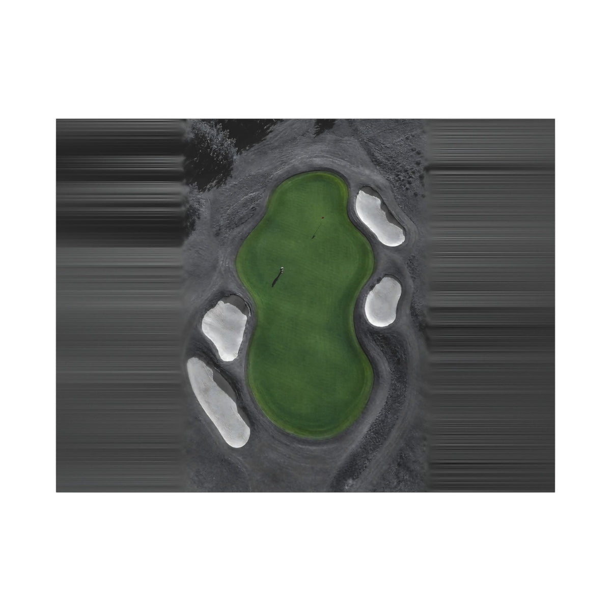 Aerial Solitude - Golf Course Wall Art | Canvas (Landscape)